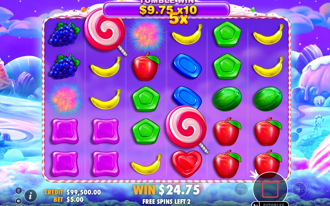 Free Spins round opening with 10 free spins awarded